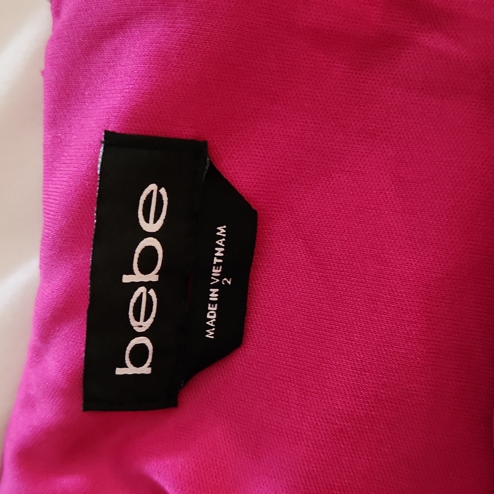 NWT. bebe Women's Scuba Crepe Gown - Picture 4 of 5